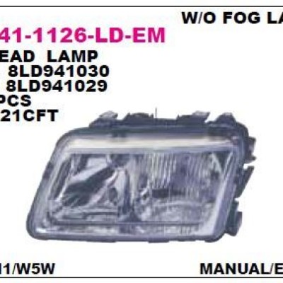 Audi A3 Sağ Ön Far (Sissiz) – OEM 8L0941030